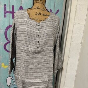 Pure J. Jill SZ L 100 % Linen Tunic